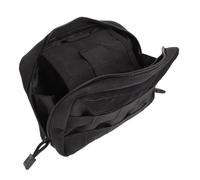 Milisten À Glissière Banane Anti-Perte Banane Infirmière Transparent Homologué Stade De Taille pour L'extérieur à Main Trousse De Médecine De Randonnée Nylon 1000d Black