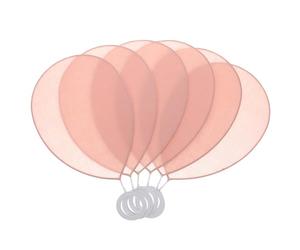 Milisten Abat-jour en Tissu Rose pour Lampe de Table Petit Format, Forme Pétale, Compatible Douille E27, Design Plié, Éclairage Chambre et Salon, à Suspendre ou Lampadaire