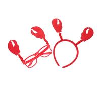 Milisten Accessoire Cheveux Crabe Adorable Tête et Lunettes Décoratives pour Garçon Fille et Adultes et Confortable Design Original pour Fêtes et Déguisements
