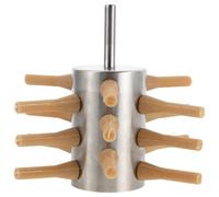 Milisten Accessoire de Plumage en Acier Inoxydable 18 Doigts pour Plumeuse Électrique Petite Machine à Plumer Poulets Canards et Oies Matériel Agricole Cuisine et Ferme