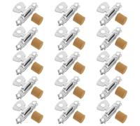 Milisten Accessoires de Réparation pour Hulusi en Métal Argenté, Bouchons de Rosace Multifonctions Installation Facile, Kit Complet pour Entretien D'instrument Hulusi