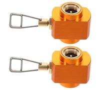 Milisten Adaptateur de Transfert de gaz, 2 pièces, Outil Rechargeable, Adaptateur de Camping, Valve pour Bouteille de buse, Cartouche de gaz Butane, Valve