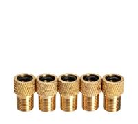 Milisten Adaptateur en Cuivre Doré 8 Pcs Convertisseur Valve Française vers Valve Standard Compatible Pompe Vélo Route et VTT Joint Étanche Anti-Fuite Accessoire Réparation Vélo