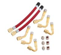 Milisten Adaptateur Rallonge de Valve de Pneu pour Rallonge de Tuyau de Gonflage Étanche pour Roues à Jante Profonde Accessoire Compact et pour VTT Route et Gonflables