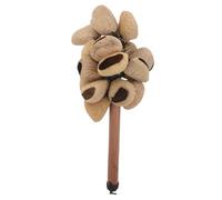 Milisten African Shaker Maracas With Wooden Handle Sustainable Plant Fruit Percussion Instrument For Cultural Music Performances And Educational Use