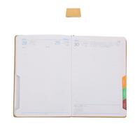 Milisten Agenda A5 Carnet de Planification D'objectifs 2026, Couverture Pu et Papier, Hebdomadaire et Mensuel, Portable, pour Suivi des Progrès, Étudiants et Enseignants, Année Scolaire