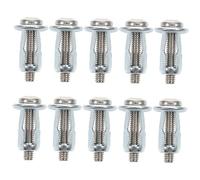 Milisten Ancrages Résistantes en Creuses Acier 10pcs Inoxydable Portes Vis Fixations à Pratiques et Murs Creux, pour Installation de Climatiseurs