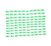 Milisten Anneaux de Marquage Volaille Numérotés 100 Pcs Verts pour Identification Poulet Canard Oie, Bagues Ajustables pour Pattes de Volailles Élevage, Légères et Solide Usofermes et Ranch