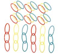 Milisten Anneaux de pour Expérimentation Scolaire de Plastique pour Outils Pédagogiques Mathématiques et Sciences à Destination des Écoles Primaires
