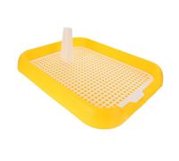 Milisten Antidérapantes pour Chiens Bac à Litière en Plastique pour Chiots pour Animaux de Compagnie Conception Grille et Poignée pour Chiens de Grosse et Petite Taille
