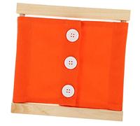 Milisten Apprentissage Montessori pour Maternelle Tableau Habillage Sensoriel avec Gros Boutons Activité Éducative pour Développer la Motricité Fine Coordination Œil Main pour Tout Petits