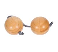 Milisten Asalato Bamboo Hand Shaker Double Gourd Rhythmic Ball Instrument For Teens Portable Lightweight Percussion For Music Education And Performances