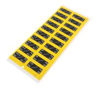 Milisten Autocollants de Capacité de Poids pour Appareils de Fitness et Musculation Étiquettes Adhésives Jaunes et Noires 32X13 CM Numérotées par Paliers de 25 Kg de 25 à 50 Kg pour