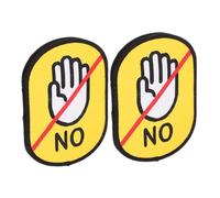 Milisten Autocollants pour Laisses De Chiens Imperméables Réutilisables 2 Pièces Étiquettes D’Identification Sociale en Vinyle pour Avertissement « Ne Pas Toucher » Promenade Animaux De Compagnie