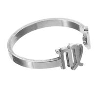 Milisten Bague Ouverte Astrologie en Acier Inoxydable Réglable pour Femmes Anneau D’Ouverture Minimaliste Bijou pour Soirées Festivals et Usage Quotidien Bague Décorative Fille