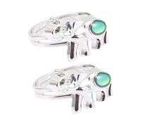 Milisten Bague Thermochromique Garçon et Filles 2Pcs Animé Colorée Accessoire Mignon pour Filles Bijoux Changeant de Couleur