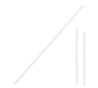 Milisten Baguette à Rideaux 60 Cm en Polypropylène Blanc, Tige de Remplacement pour Store Vertical et Store Vénitien, Compatible Baies Vitrées et Portes-fenêtres, Réglage Facile Lumière