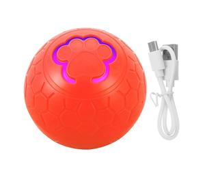 Milisten Balle Électrique Interactive Rechargeable pour Chien Moyen et Grand, Automatique Lumineux Orange, Balle Sauteur Silencieuse pour Intérieur et Extérieur, Divertissement Intelligent