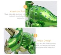 Milisten Ballon Aluminium Dinosaure Tricératops Vert 3D Décoration Fête D’Anniversaire Ballon Gonflable Créatif Accessoire Décoratif Léger et Solide pour Garçons