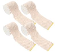 Milisten Bandage Élastique de Sport 4 Rouleaux 5 CM X 45 M Bandage Extensible Compressif et Respirant Support Cheville Confortable pour Fixation Sport et Récupération Musculaire