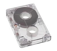 Milisten Bande Vierge Cassette décoration Bande Claire Vide 60 Minutes Faire la fête rétro Mini-Ruban Bandes Vierges Plastique Blanche