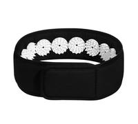 Milisten Bandeau D'acupression Réglable Noir, Sangle Portable Confortable Relaxation Musculaire, Enveloppement D'acupression Tête, pour Détente et Amélioration du Sommeil