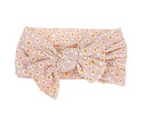 Milisten Bandeau Garçon Fille avec Nœud Imprimé Accessoire Élastique pour Né pour Photos de Famille et Ajustable et Confortable pour Naissance Petite