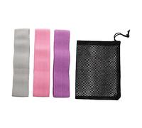 Milisten Bandes de Résistance pour Fessiers Bandes Élastiques de Sport Antidérapantes pour Gym Yoga et Musculation Kit avec Filet et Guide Utilisation