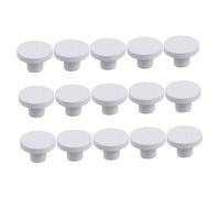 Milisten Bases Céramiques pour Fragments Coralliens, Accessoires D'aquarium pour Culture De Coraux Vivants, Petit Format 2,1 Cm, Lot de 15 Pièces, Support Stable pour Aquarium Décoratif