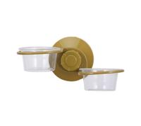 Milisten Bassin Suspendu pour Reptiles Écuelle Double Pratique Et Économise-Espace Idéale pour Nourriture Et Eau Facile à Nettoyer Accessoire pour Terrarium