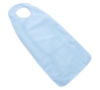 Milisten Bavoir Adulte Imperméable Lavable et Doux Protection Repas pour Personnes Âgées et Aide Au Handicap Bleu Ciel avec Fixation auto-agrippante