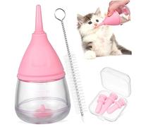 Milisten Biberons pour Et Chiots 6 Pièces avec Tétines en Silicone 40ml Rose Facile à Nettoyer pour Animaux - Accessoires pour Animaux