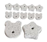 Milisten Blocs De Lave pour Petits Animaux, Jouets À Mâcher pour Hamster, Meulage des Dents, Trucs pour Lapins, Cochons d'Inde Et Chinchillas, 12 Pièces