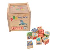 Milisten Blocs Éducatifs Bois Alphabet et Chiffres Apprentissage Interactif pour Tout-Petits Filles Garçons Jeu de Construction pour Développement Cognitif et Créativité
