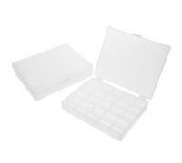 Milisten Boîte à Bobines Plastique 2 Pièces Capacité 25 Bobines Vide Portable Design Multifonction pour Rangement Couture la Maison