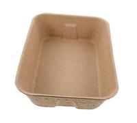 Milisten Boîte à Litière pour Chat Ultra Ouverte Bac à Litière Réutilisable Papier Pratique pour Petits Animaux pour Usage Intérieur Et Extérieur