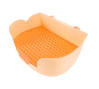 Milisten Boîte à Litière pour Petits Animaux Bac Plastique pour Cobayes Et Chinchillas Faciles à Nettoyer Et Adaptées Aux Cages Système De Séparation Déchets pour Entretien Rapide
