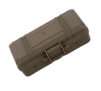 Milisten Boîte Conteneur De Stockage D'outils Porter Une Coque De Téléphone Coffre De Rangement De Survie Conteneur De Stockage d'urgence Mallette à Outils Rigide Brown PP