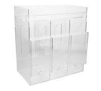 Milisten Boîte de Rangement Acrylique Transparente pour Cartes Organisateur Compact et Distributeur Booster pour Cartes de Visite Collection Support Présentoir Minimaliste pour Bureau