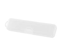 Milisten Boîte de Rangement Brosse à Dents Portable Plastique Transparent Étui de Voyage Réutilisable avec Protection Anti-Pollution Accessoire Pratique pour Salle de Bain et Déplacements