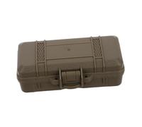 Milisten Boîte de Rangement d'équipement Porter Une Coque de téléphone conteneur de Stockage d'outils conteneur de Stockage de Survie Cas de Stockage de Survie PP Brun
