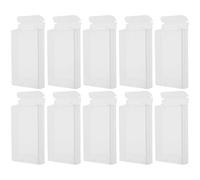 Milisten Boîte de Rangement pour Cassette Audio en PVC Transparent, Protection la Poussière et L'humidité, Lot de 10 Pièces, Étui Compact pour Stockage Facile