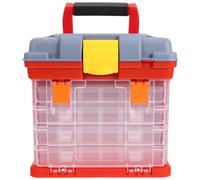 Milisten Boîte de Rangement pour Outils et Pièces 72 Compartiments, 4 Couches en PP Léger, Organisateur Pratique pour Classification Facile et Transport Portable