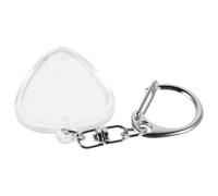 Milisten Boîte de Rangement Transparente pour Médiators Standard Porte-clés Cœur, Étui Portable pour Guitare, Protection Solide et Accessoire Pratique pour Musiciens en Déplacement