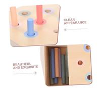 Milisten Boîte Montessori pour Apprentissage des Couleurs et Formes Sensoriel Éducatif pour Tout Petits Développement Coordination Main Œil et Pensée Activité Garçon Fille et Sécurisé