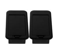 Milisten Boîtier de Batterie Noir pour Micros Actifs Guitare Basse, Plastique Léger avec Mousse Intégrée, Protection Renforcée, Lot de 2 Pièces pour Accessoires Guitare Électrique
