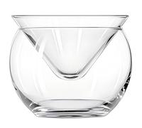 Milisten Bol en Verre Transparent 170 ML Petit Format, Double Paroi Triangulaire, Serveur Réfrigérant pour Caviar, Amuse-bouches et Cocktails, Saladier Décoratif pour Fruits et Desserts,