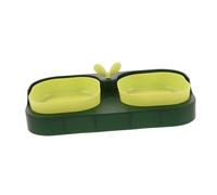 Milisten Bol pour Animaux De Compagnie Gamelle pour Chat Et Chien Double Bol pour Alimentation Et Eau Design Ergonomique pour Confort Optimal Foncé