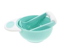 Milisten Bol Presse-Purée pour Bébé Broyeur d'Aliments à Manivelle Anti-Brûlure Bol en Plastique pour Fruits et Légumes Outil de Préparation Alimentaire Accessoire Cuisine 1 Ensemble
