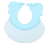 Milisten Bonnet de Bain Garçon Fille Réglable Bleu Chapeau Anti-eau pour Shampooing Protection Oreilles et Yeux Garçon Fille Casquette Bain Ergonomique et Pratique